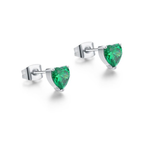 ORECCHINI LOBO CON CUORE BRAND 