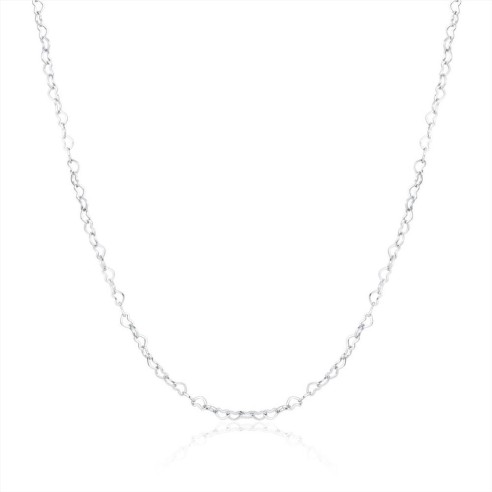 04CA014 COLLANA CATENA CUORI 4MM 47CM BRAND