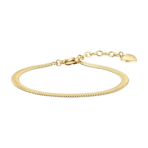 BK2174 BRACCIALE SNAKE IN ACCIAIO DORATO LUCA BARRA