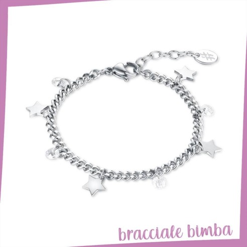 BRACCIALE ACCIAIO 13+2 BIMBAI BRAND