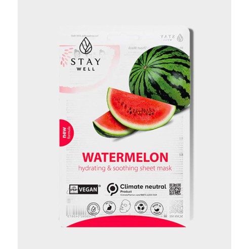 STAY WELL WATERMELON HYDRATING & SOOTING SHEET MASK