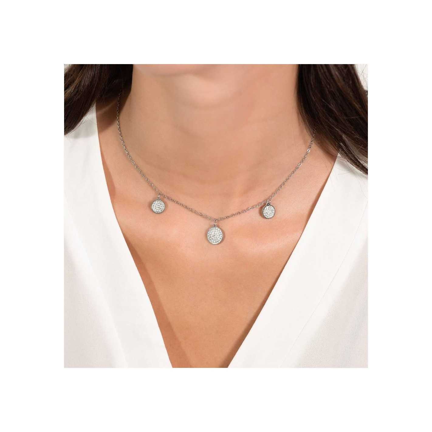 Collana Acciaio Donna Luca Barra CK1599 Argento