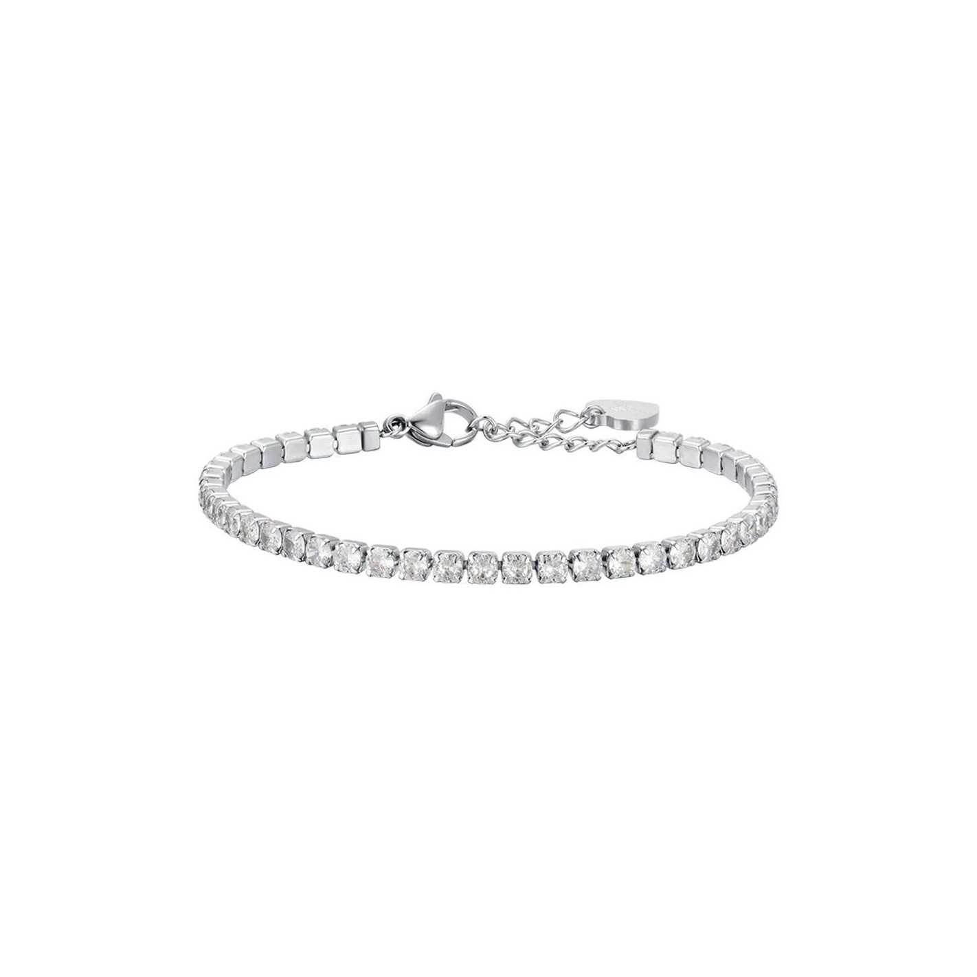 Bracciale Donna Gioielli Luca Barra con piastra incisa in acciaio 316L  Ragazza Edizione Limitata bk1589