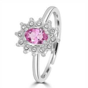 ANELLO CRISTALLO ROSA KATE...