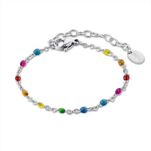 BRACCIALE CATENA ARCOBALENO BRAND