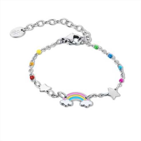 BRACCIALE ARCOBALENO E STELLINE BRAND