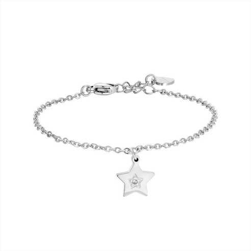 JB200 BRACCIALE BAMBINA IN ACCIAIO CON STELLA LUCA BARRA