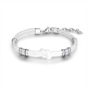 BRACCIALE NODO BIANCO BRAND