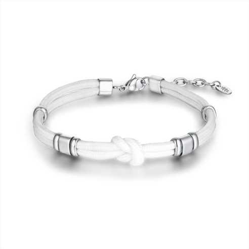 BRACCIALE NODO BIANCO BRAND