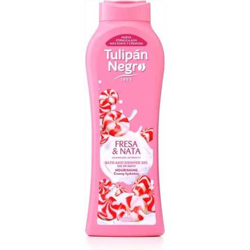 GEL BAGNO CORPO TULIPAN NEGRO FRESA & NATA 