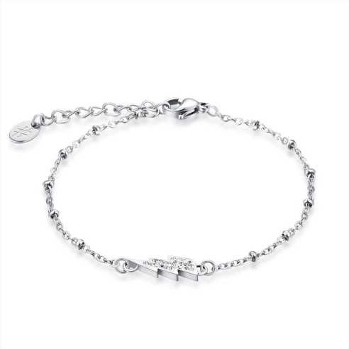 19BR006 BRACCIALE FULMINE CRISTALLI BRAND