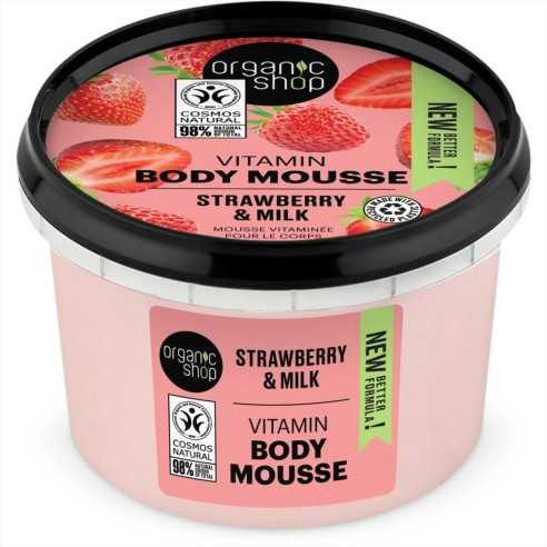 BODY MOUSSE STRAWBERRY YOGURT ORGANIC SHOP 