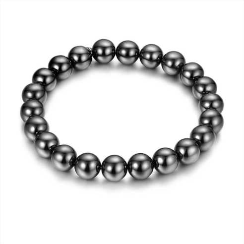 BRACCIALE SFERE MEDIE IN EMATITE BRAND