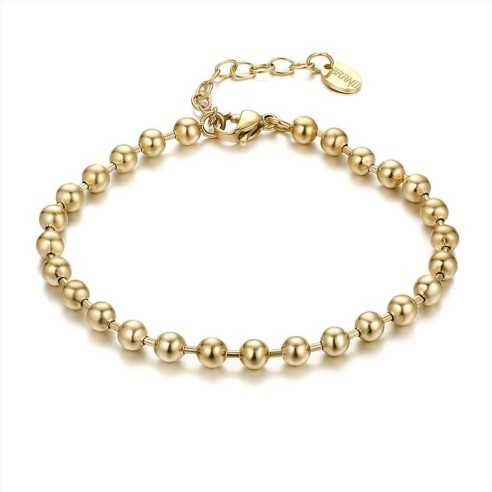 BRACCIALE PICCOLE SFERE DISTANZIATE IP ORO BRAND
