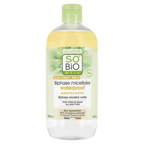 SO'BIO - PUR BAMBOO - MICELLARE BIFASICA WATERPROOF 