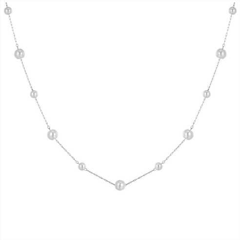 CK2033 COLLANA DONNA IN ACCIAIO CON PERLE LUCA BARRA