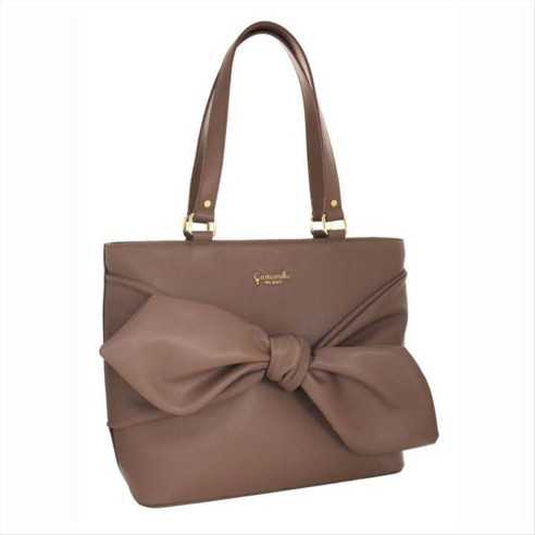 BORSA A SPALLA MAXI BOW TORTORA CAMOMILLA MILANO