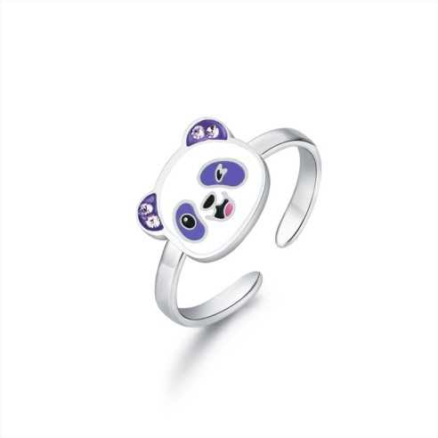 ANELLO ACCIAIO BIMBA PANDA BRAND