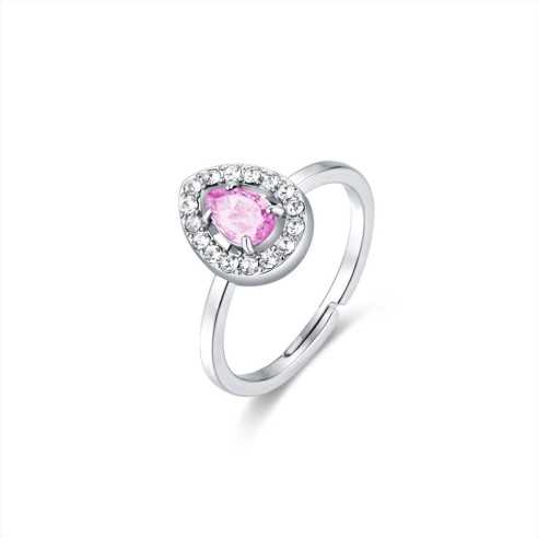 ANELLO CRISTALLO GOCCIA ROSA BRAND