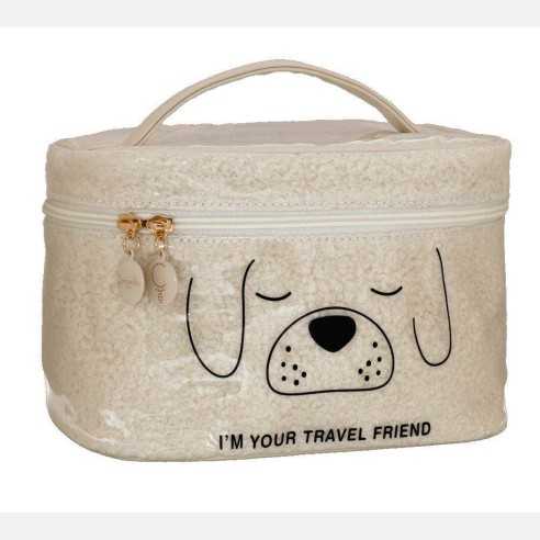 BEAUTY CASE FLUFFY FRIENDS OFF WHITE CAMOMILLA MILANO