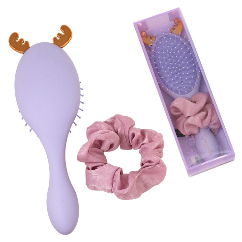 SET SPAZZOLA+SCRUNCHIE REINDEER CAMOMILLA MILANO