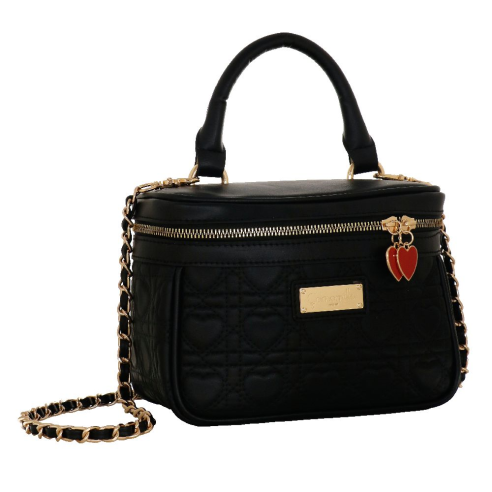 BAULETTO QUEEN OF HEARTS NERO CAMOMILLA MILANO