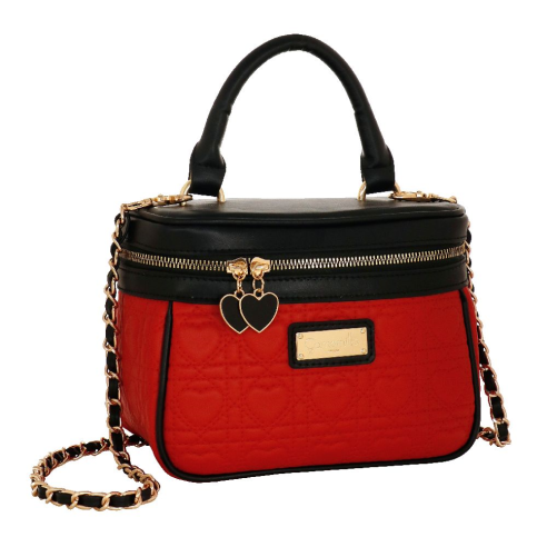 BAULETTO QUEEN OF HEARTS NERO CAMOMILLA MILANO