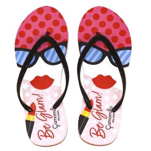 FLIP FLOP ROSSO BE GLAM CAMOMILLA MILANO