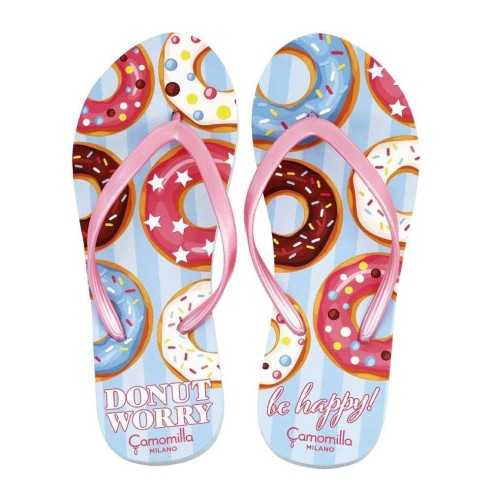 FLIP FLOP AZZURRO DONUTS CAMOMILLA MILANO