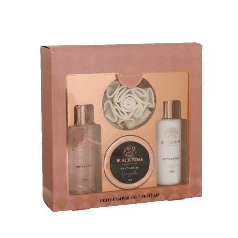 BATH CARE BOX BLACK ROSE CAMOMILLA MILANO