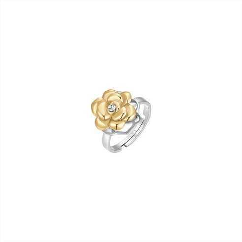 ANELLO DONNA IN ACCIAIO IP GOLD ROSA GIREVOLE LUCA BARRA