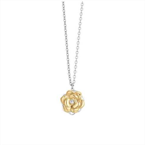 CK2069 COLLANA DONNA IN ACCIAIO IP GOLD ROSA GIREVOLE LUCA BARRA