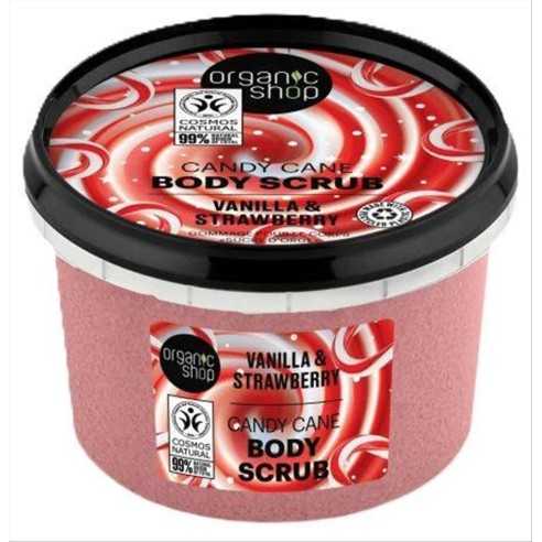 BODY SCRUB VANILLA & STRAWBERRY ORGANIC SHOP