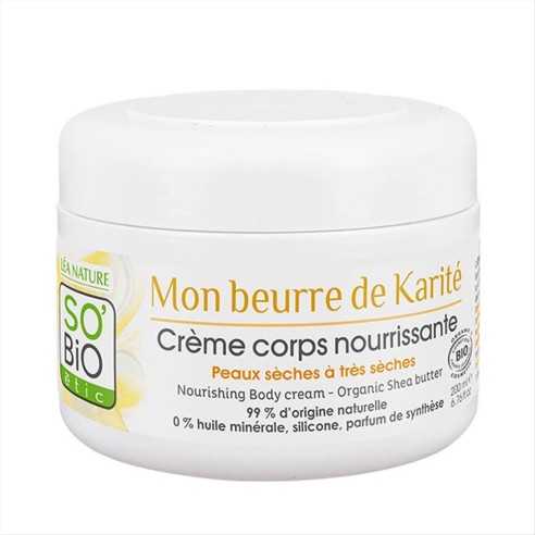 SO'BIO CREMA CORPO NUTRIENTE "MON BEURRE DE KARITÉ" 