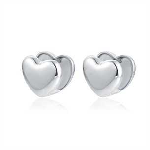 ORECCHINI CUORE CLIP BRAND