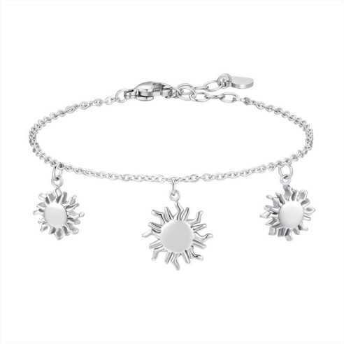 BRACCIALE DONNA IN ACCIAIO CON SOLE LUCA BARRA