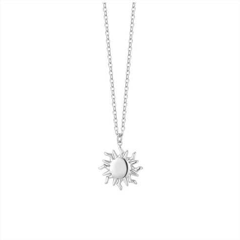 COLLANA DONNA IN ACCIAIO CON SOLE LUCA BARRA