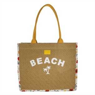 BORSA MARE L BEACH PAPAVERI...