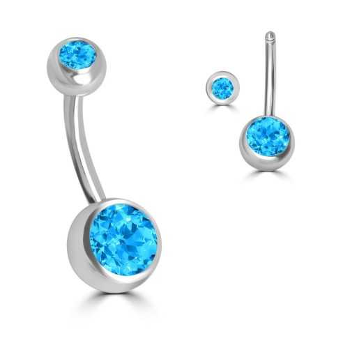 BELLY BUTTON RING SFERE CRISTALLO BRAND