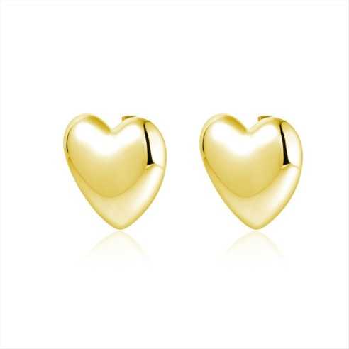 ORECCHINI LOBO CUORE PVD ORO BRAND