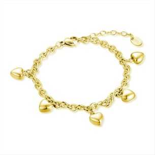 BRACCIALE 5 CUORI PENDENTI...