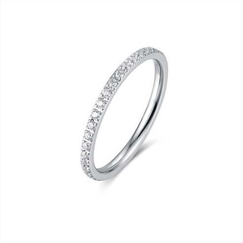 ANELLO FEDINA IN ACCIAIO CON CRISTALLI BRAND 