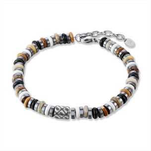 BRACCIALE UOMO CON PIETRE...