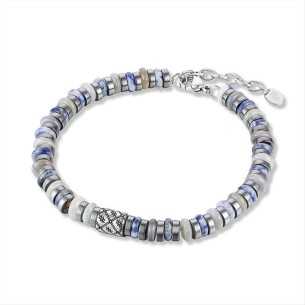 BRACCIALE UOMO CON PIETRE...