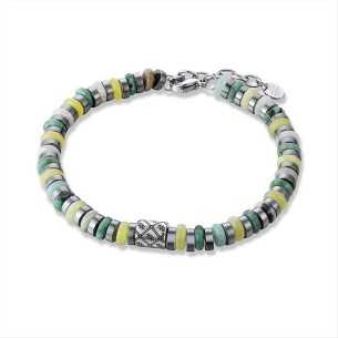 BRACCIALE UOMO CON PIETRE...