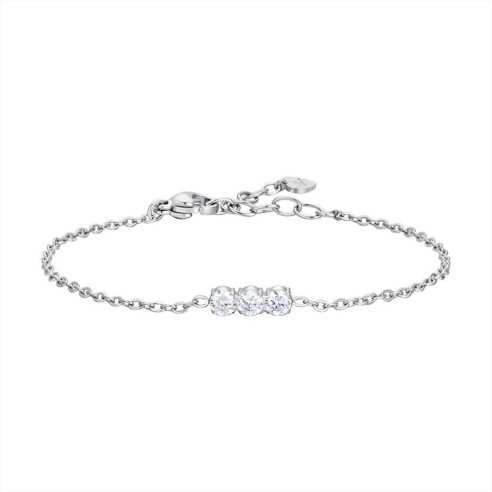 BRACCIALE DONNA IN ACCIAIO CON TRE PUNTI LUCE BIANCHI LUCA BARRA