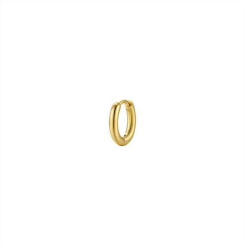 MONO ORECCHINI DONNA A CERCHIO IN ACCIAIO IP GOLD LUCA BARRA