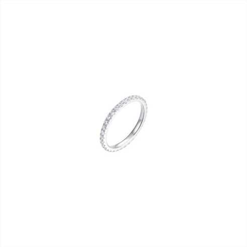 ANELLO DONNA IN ACCIAIO CON CRISTALLI BIANCHI MIS.18 LUCA BARRA
