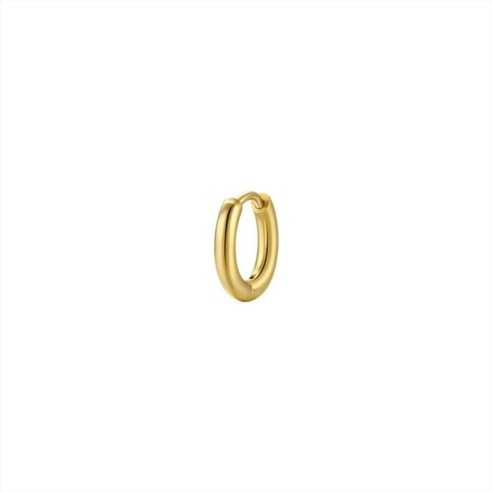 MONO ORECCHINI DONNA A CERCHIO IN ACCIAIO IP GOLD LUCA BARRA