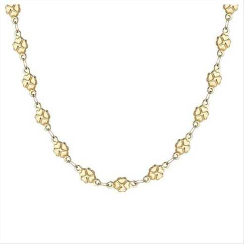  COLLANA DONNA IN ACCIAIO IP GOLD CON QUADRIFOGLI LUCA BARRA